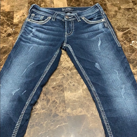 Silver Suki Jeans Womens 27x31 - Picture 3 of 8